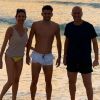 Zinédine Zidane avec sa femme Véronique et leur fils Enzo à Dubaï le 27 décembre 2018.