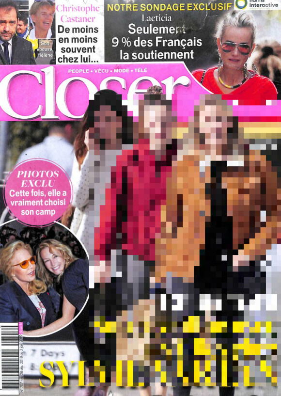Magazine "Closer", en kiosques vendredi 28 décembre 2018.