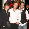 Isaac, Taylor et Zac Hanson - Première du film "Superbad" à Los Angeles, le 13 août 2007. 