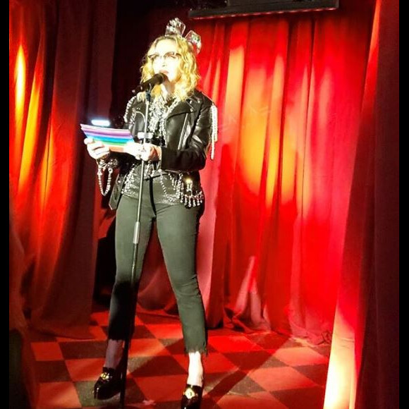 Madonna au Stonewall Inn de New York. Décembre 2018