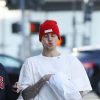 Exclusif - Justin Bieber et sa femme Hailey se promènent à Los Angeles après un passage chez "Wahlburgers", le 2 janvier 2019