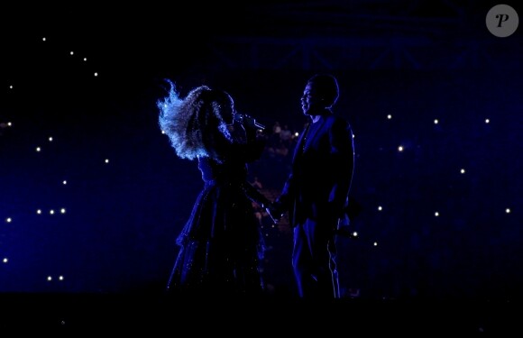 Beyoncé et JAY-Z donnent le coup d'envoi de la tournée "On The Run II" au Principality Stadium à Cardiff, le 6 juin 2018.
