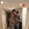 Enzo Zidane pose avec une ravissante jeune femme sur Instagram, novembre 2018.