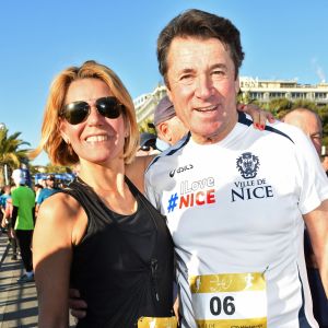 Christian Estrosi, le maire de Nice, et sa femme Laura Tenoudji participent à la 20eme édition de la Prom'Classic, une course à pied de 10kms sur la Promenade des Anglais à Nice le 6 janvier 2019. © Bruno Bebert / Bestimage