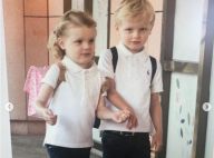Jacques et Gabriella de Monaco craquants et heureux pour leur retour à l'école