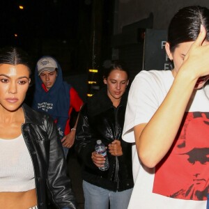 Kendall Jenner et Kourtney Kardashian sont allées assister au concert de Harry Hudson à West Hollywood, le 1er mai 2018