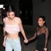 Kendall Jenner et Kourtney Kardashian sont allées diner au restaurant "Craig's" à West Hollywood le 18 février 2018