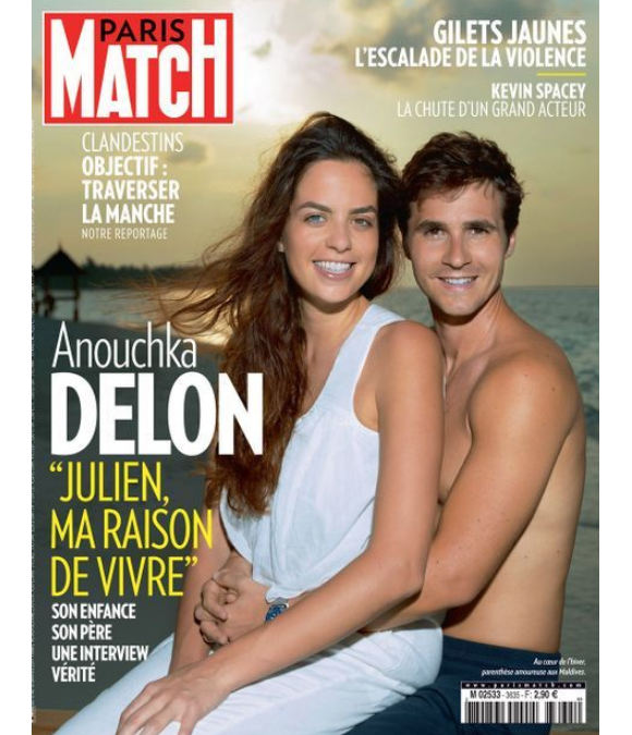 Couverture du magazine "Paris Match" en kiosque le 10 janvier 2018