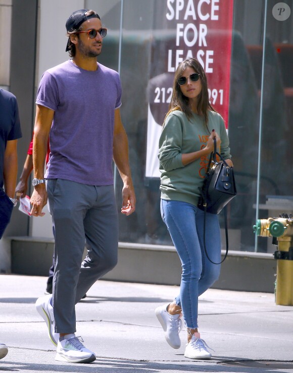 Feliciano Lopez et Sandra Gago à New York le 24 août 2018.