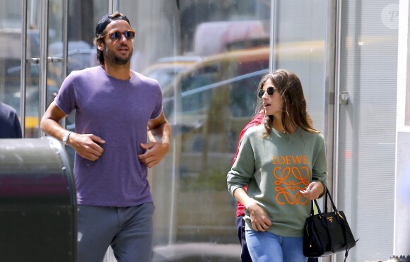 Feliciano Lopez et Sandra Gago à New York le 24 août 2018.
