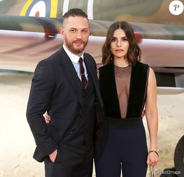 Tom Hardy et sa femme Charlotte Riley - Célébrités lors de la première mondiale de ''Dunkerque'' (Dunkirk) au Odeon Cinema à Londres le 13 juillet 2017.