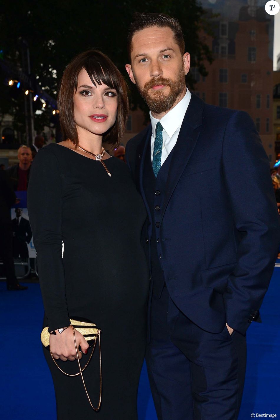 Tom Hardy Et Sa Femme Charlotte Riley Enceinte Avant Première Mondiale Du Film Legend à 