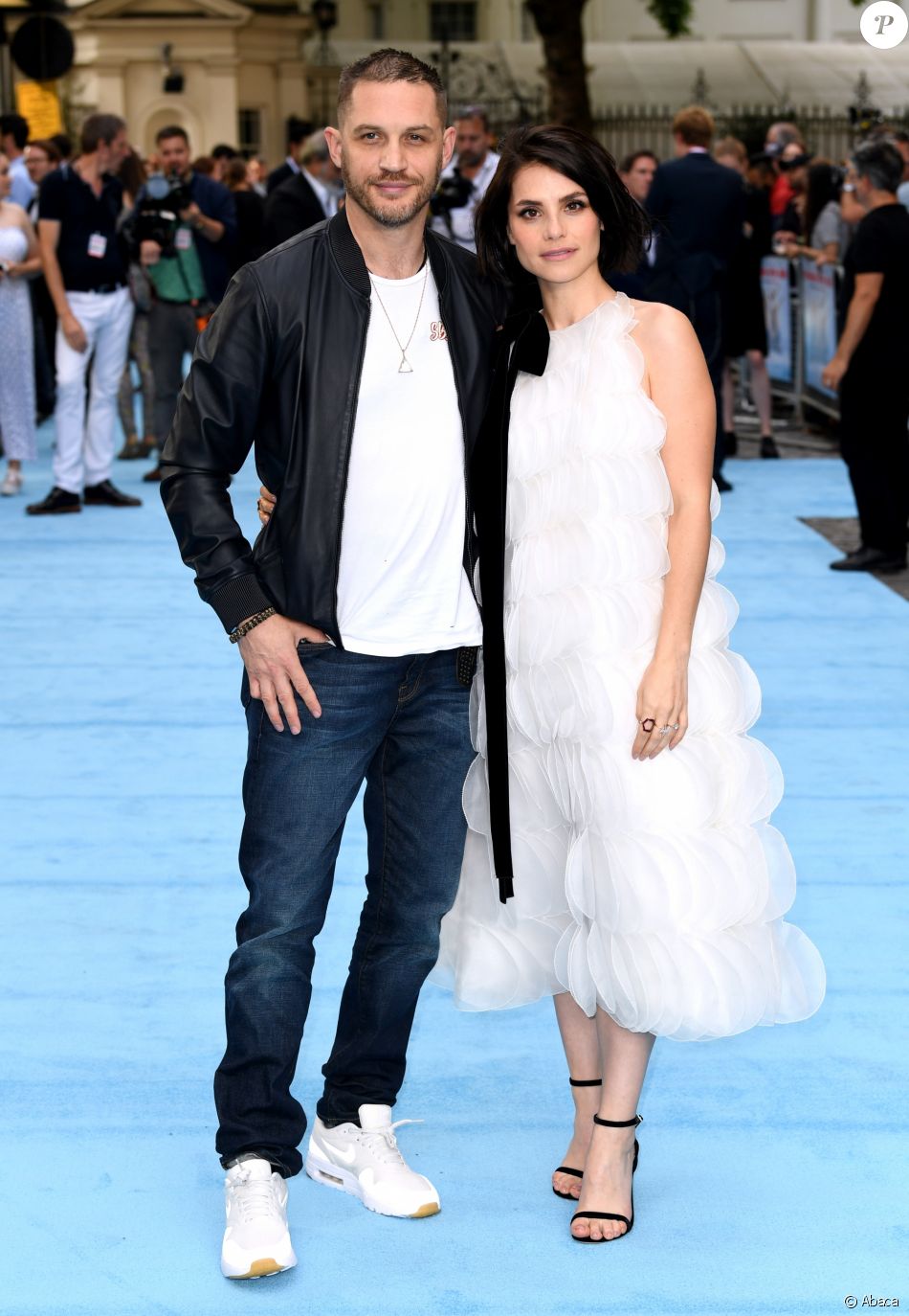 Charlotte Riley Films Et Programmes Tv Tom Hardy et Charlotte Riley (enceinte) à la première du film Swimming