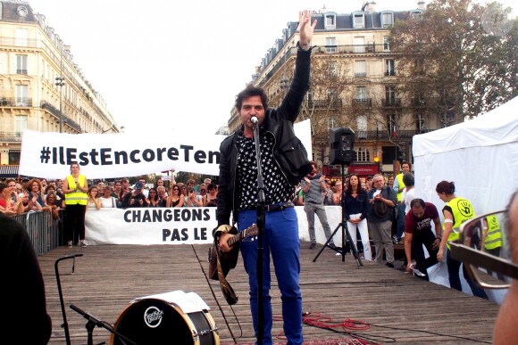 Matthieu Chedid (Le chanteur M) - Marche pour le climat à Paris. Le 13 octobre 2018 © Céline Bonnarde / Bestimage