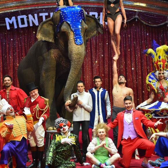 La princesse Stéphanie de Monaco lors de la conférence de presse du Festival International de cirque de Monte-Carlo sous le chapiteau de Fontvieille à Monaco le 15 janvier 2019. Le Festival se déroule du 17 au 27 janvier. © Bruno Bebert / Bestimage