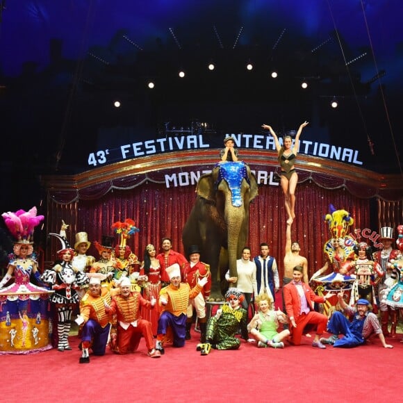 La princesse Stéphanie de Monaco lors de la conférence de presse du Festival International de cirque de Monte-Carlo sous le chapiteau de Fontvieille à Monaco le 15 janvier 2019. Le Festival se déroule du 17 au 27 janvier. © Bruno Bebert / Bestimage