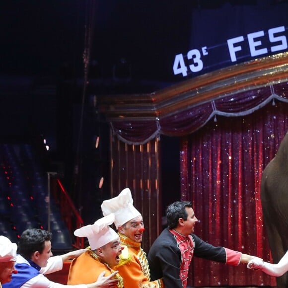 La princesse Stéphanie de Monaco lors de la conférence de presse du Festival International de cirque de Monte-Carlo sous le chapiteau de Fontvieille à Monaco le 15 janvier 2019. Le Festival se déroule du 17 au 27 janvier. © Bruno Bebert / Bestimage