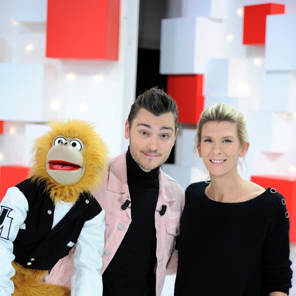 Exclusif - Jeff Panacloc et Hélène Gateau - Enregistrement de l'émission "Vivement Dimanche" au studio Gabriel, présentée par M.Drucker et diffusée le 20 janvier 2019 sur France 2. Le 19 décembre 2018 © Guillaume Gaffiot / Bestimage