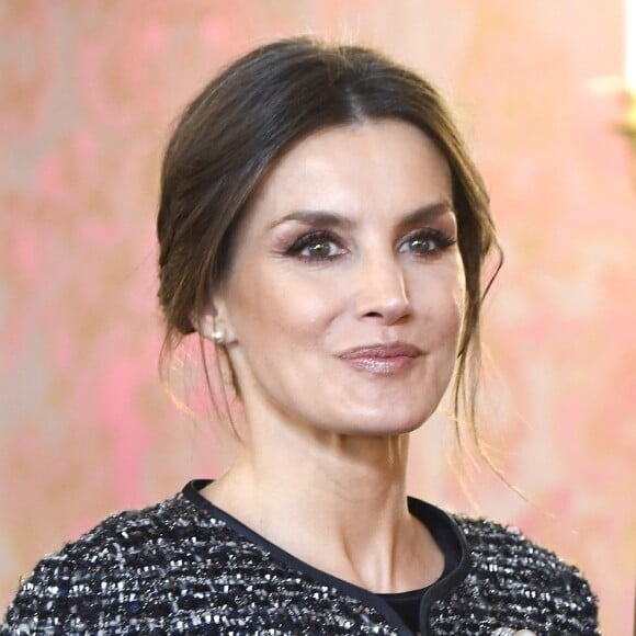 Letizia d'Espagne lors de la Pâque militaire au palais royal à Madrid le 6 janvier 2019.