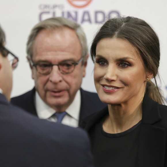 La reine Letizia d'Espagne lors du 20e anniversaire du journal La Razon le 5 novembre 2018 à Madrid.