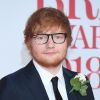 Ed Sheeran lors de la soirée des 38ème Brit Awards à l'O2 Arena à Londres le 21 février 2018.