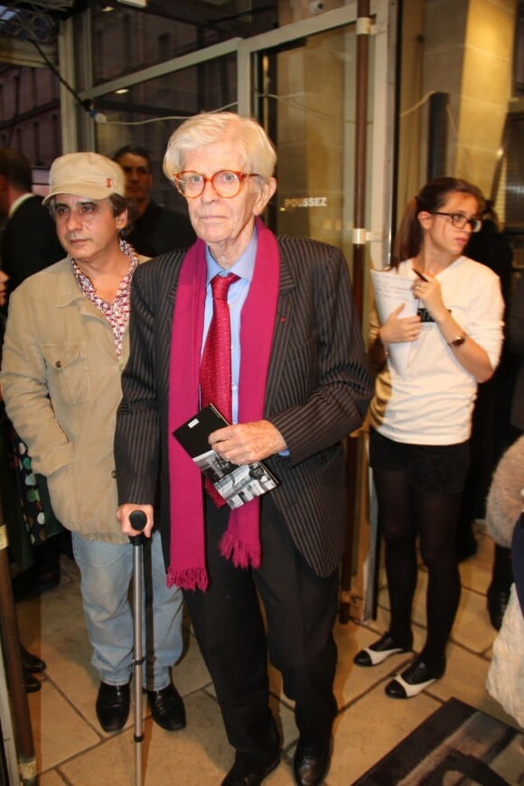 Henry Chapier - Maurice Renoma célèbre les 50 ans de sa mythique boutique parisienne, le 22 octobre 2013.