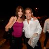 Exclusif - Carla Bruni-Sarkozy pose avec son mari Nicolas Sarkozy après son concert lors du 58ème festival "Jazz à Juan" à Juan-les-Pins le 17 juillet 2018. © Bruno Bebert/Bestimage