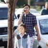 Kingston Rossdale, Apollo Rossdale - Gwen Stefani se rend avec ses enfants à une messe dominicale à Los Angeles. Le 27 janvier 2019
