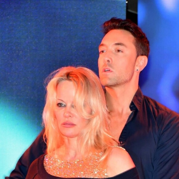 Pamela Anderson, Maxime Dereymez - Les célébrités assistent à la soirée de Lambertz Rockin' Chocolate event à Alter Wartesaal à Cologne en Allemagne, le 29 janvier 2019.