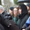 Mathilda May - Obsèques de Michel Legrand - Arrivées au cimetière du Père Lachaise à Paris le 1er février 2019