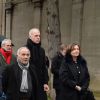 Macha Méril - Obsèques de Michel Legrand - Arrivées au cimetière du Père Lachaise à Paris le 1er février 2019