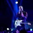 Adam Levine du groupe Maroon 5 lors du Pepsi Super Bowl LIII Halftime Show au Mercedes-Benz Stadium de Atlanta, le 3 février 2019