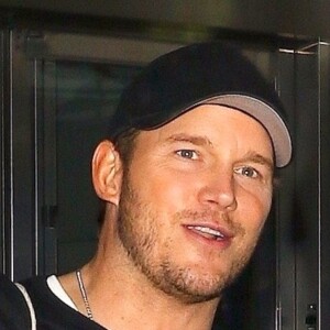 Chris Pratt arrive à l'aéroport JFK à New York, le 5 février 2019 après avoir fait la promotion de son nouveau film.