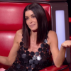 Jenifer, sublime en robe Paco Rabanne pour son retour dans "The Voice" saison 8 le 9 février 2019 sur TF1.