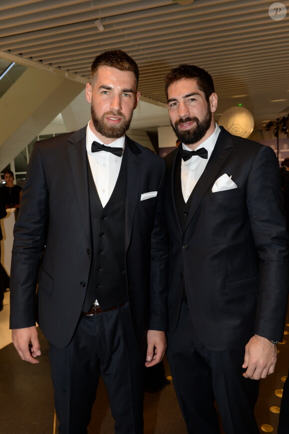 Exclusif - Prix spécial - No Web - Luka et Nikola Karabatic - Dîner de gala au profit de la Fondation PSG au Parc des Princes à Paris le 16 mai 2017. © Rachid Bellak/Bestimage