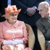 La reine Elizabeth II et le prince Philip duc d'Edimbourg - La famille royale d'Angleterre lors de la finale de la "Royal Windsor Cup", le 24 juin 2018.