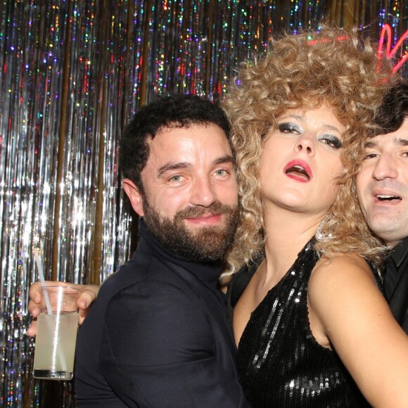 Guillaume Gouix, Corine, Nicolas Maury lors du gala de charité le grand bal "ParAmour' à l'hôtel de ville de Paris, France, le 14 février 2019. L'ensemble des bénéfices récoltés lors de la soirée seront reversés à la lutte contre le sida. © Denis Guignebourg/Bestimage