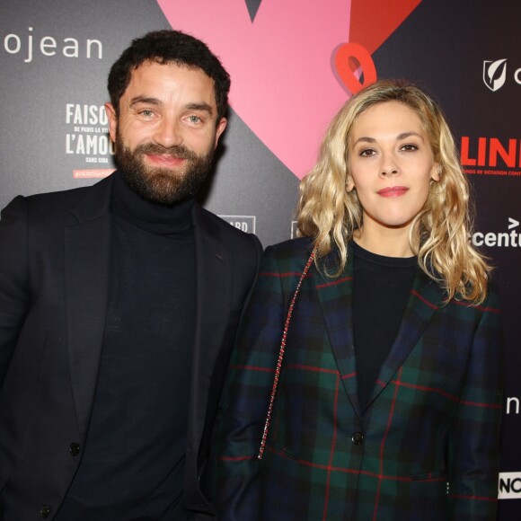 Guillaume Gouix et sa compagne Alysson Paradis lors du gala de charité le grand bal "ParAmour' à l'hôtel de ville de Paris, France, le 14 février 2019. L'ensemble des bénéfices récoltés lors de la soirée seront reversés à la lutte contre le sida. © Denis Guignebourg/Bestimage
