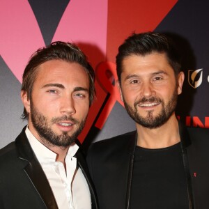 Christophe Beaugrand et son mari Ghislain Gerin lors du gala de charité le grand bal "ParAmour' à l'hôtel de ville de Paris, France, le 14 février 2019. L'ensemble des bénéfices récoltés lors de la soirée seront reversés à la lutte contre le sida. © Denis Guignebourg/Bestimage