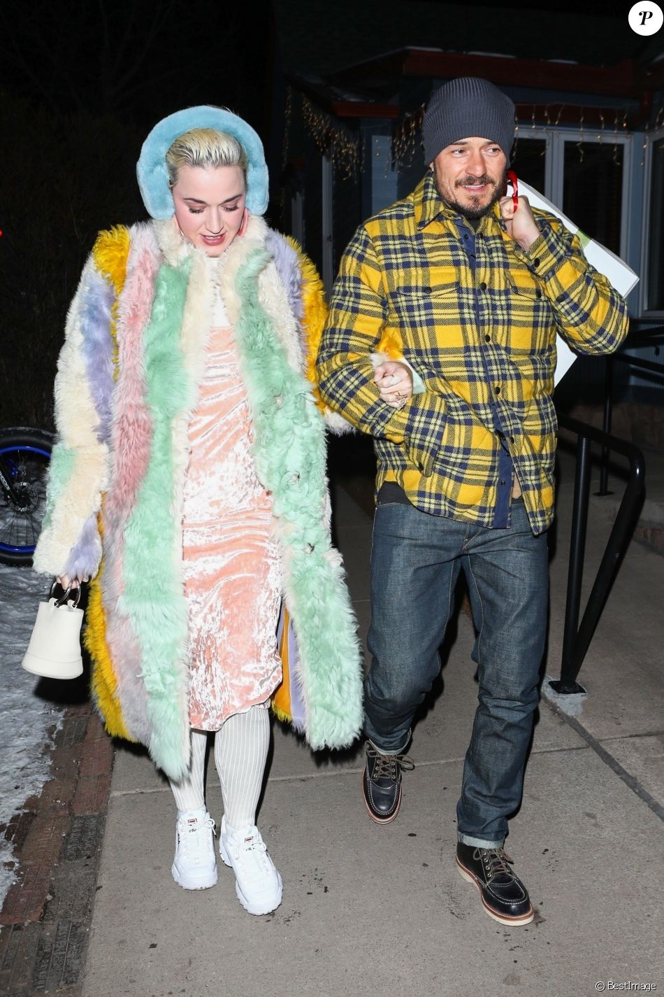 Exclusif - Katy Perry et Orlando Bloom arrivent au restaurant Matsuhisa