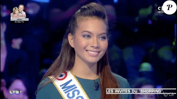 Miss France 2019, Vaimalama Chavas, invitée dans l&#039;émission &quot;Les Terriens du samedi&quot; - Samedi 16 février 2019, C8