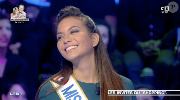 Miss France 2019, Vaimalama Chavas, invitée dans l'émission "Les Terriens du samedi" - Samedi 16 février 2019, C8