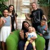Franck Ribéry et sa femme Wahiba célèbre les 3 ans de leur fils Mohammed avec leurs autres enfants, Hizya, Shakinez, Seïf el Islam et Mohammed. Instagram, mai 2018.