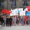 Défilé Chanel, la manifestation dans un Paris reconstitué, collection printemps-été 2015 au Grand Palais à Paris.