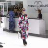 Défilé Chanel, "l'aéroport", collection printemps-été 2016 au Grand Palais à Paris.
