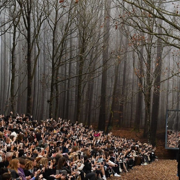 Défilé Chanel en forêt, collection automne-hiver 2018-2019 au Grand Palais, Paris.