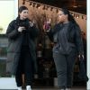 Exclusif - Kylie Jenner et Jordyn Woods vont faire du shopping chez "Apricot Lane Farms" à Los Angeles, le 7 février 2019.  Exclusive - Germany call for price - Kylie Jenner chats it up with BFF Jordyn Woods as she goes grocery shopping at Apricot Lane Farms. Kylie flashed a massive ring on her left finger that looked very much like an engagement ring. Kylie looked comfortably warm with full length parka with sweats and clean white trainers while her bodyguard carried out her groceries.07/02/2019 - Los Angeles