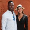 Ariane Brodier et son compagnon Fulgence Ouedraogo au village lors des internationaux de tennis de Roland Garros à Paris le 5 juin 2017. © Cyril Moreau / Dominique Jacovides / Bestimage