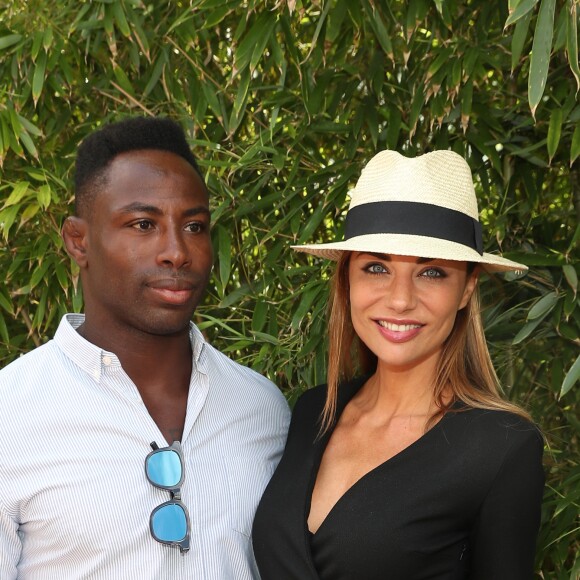 Ariane Brodier et son compagnon Fulgence Ouedraogo au village lors des internationaux de tennis de Roland Garros à Paris le 5 juin 2017. © Cyril Moreau / Dominique Jacovides / Bestimage