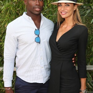 Ariane Brodier et son compagnon Fulgence Ouedraogo au village lors des internationaux de tennis de Roland Garros à Paris le 5 juin 2017. © Cyril Moreau / Dominique Jacovides / Bestimage